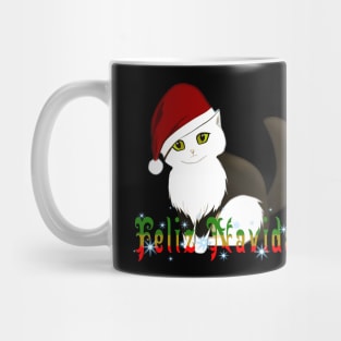 Gato Noeal te Desea Feliz Navidad Mug